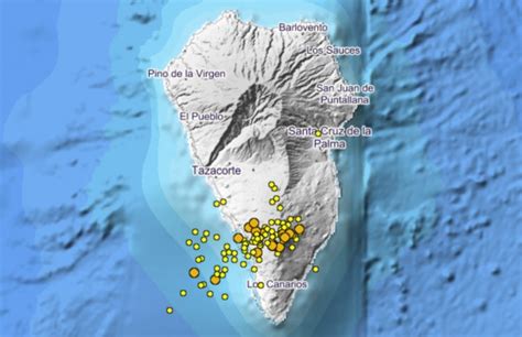 New Earthquake Swarm Beneath La Cumbre Vieja Volcano In La Palma