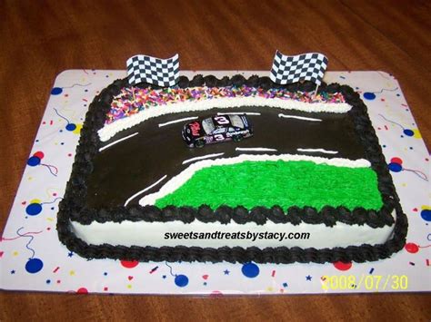 Before the pumpkin spice latte (and pumpkin spice everything else) craze swept the nation, fall was plain ol' pumpkin season: #3 Nascar Birthday Cake - CakeCentral.com