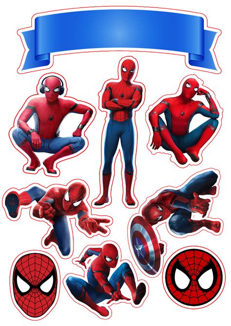 Spiderman Cake Topper Free Printable Printable Templates