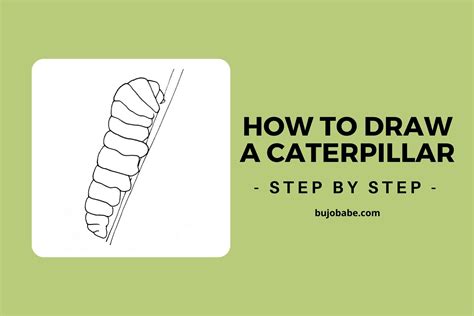 How To Draw A Caterpillar Step By Step Bujo Babe