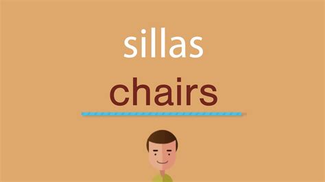 Cómo se dice sillas en inglés - YouTube