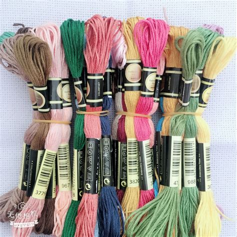 50colors Anchor Similar Dmc Cross Stitch Cotton Embroidery Thread Floss