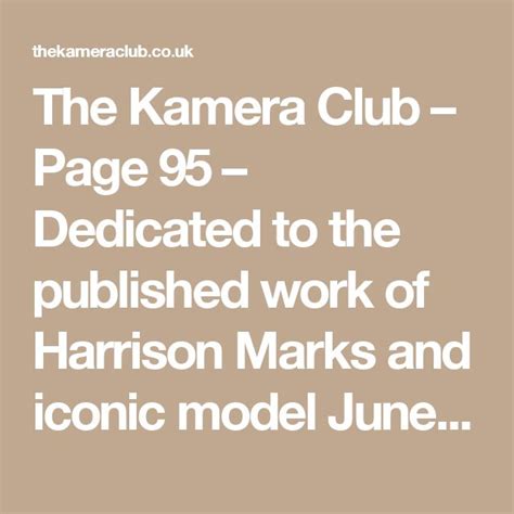 The Kamera Club Page Dedicated To The Published Work Of Harrison