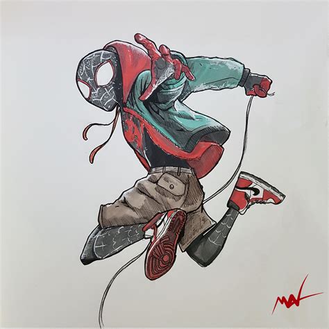 Miles Morales Spiderman Artwork In 2020 Spiderman Spiderman Artwork