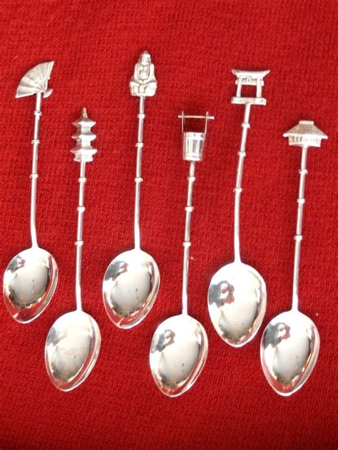 Vintage Demitasse Sterling Silver Spoons From Sakai Japan This Set Of