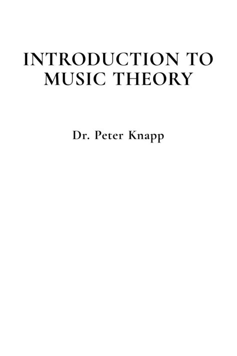 Introduction To Music Theory Lbcc Simple Book Publishing