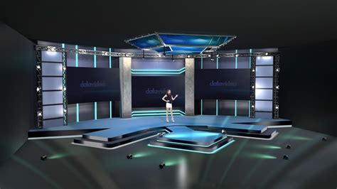 Tvs 2000a Echnology Style Stage Virtual Set Datavideo Virtual Set