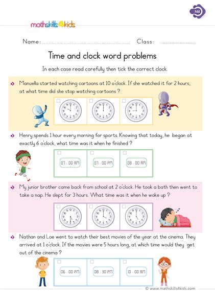 Easy To Use Printable Telling Time Worksheets For 1st Grade