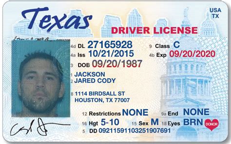 Template Texas Drivers License Psd Recyclepasa