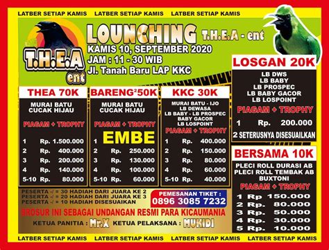 Digi photo berlokasi di jalan perjuangan no.1, kota cirebon. LATBER Burung Kicau Bogor Lounching T.H.E.A ent 10 ...