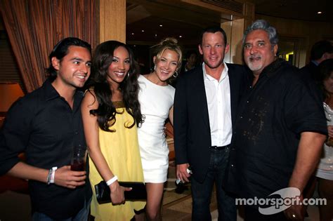 He had a 3 day cruise ship birthday party where he got enrique iglesias, the literal king of latin. Actress Kate Hudson with Lance Armstrong and Dr Vijay ...