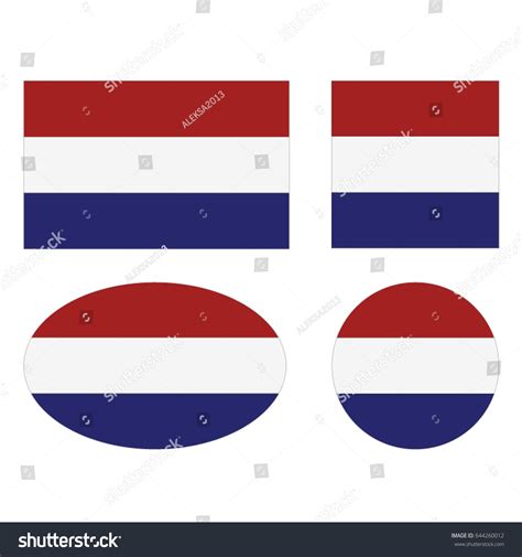 Vector Illustration Dutch Flags Stock Vector Royalty Free 644260012