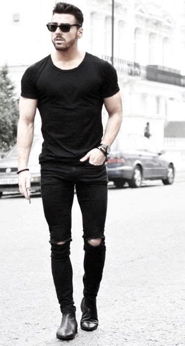 40 All Black Outfits For Men Bold Fashionable Looks Guys All Black