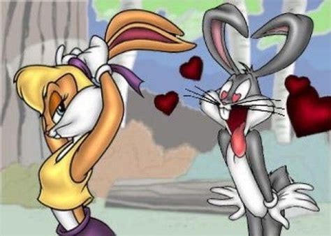 Bugs Bunny Crushing On Lola Famous Cartoon Couples Famous Cartoons Couple Cartoon Old School