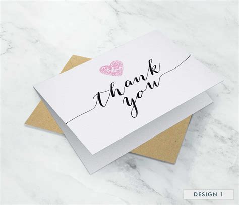 Folded Thank You Card Template