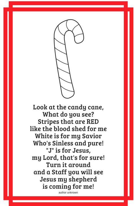 Print the candy cane poems and make enough copies. 5 Educational Ways To Focus On Jesus This Christmas ...