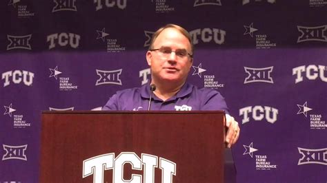 Tcu Coach Gary Patterson Issues Condolences To Oklahoma State And Baylor Qb Seth Russell Youtube