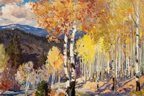 Only ten artists and art supporters are selected for this highest art honor each year. Fremont Ellis - Autumn Aspen - Santa Fe Canyon (New Mexico ...
