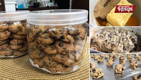 Resepi Biskut Almond Choc Chip Ala Famous Amos. Resepi Mudah Dan Sedap