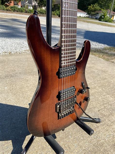 Ibanez Prestige 7 String Floyd Rose Sunburst Reverb