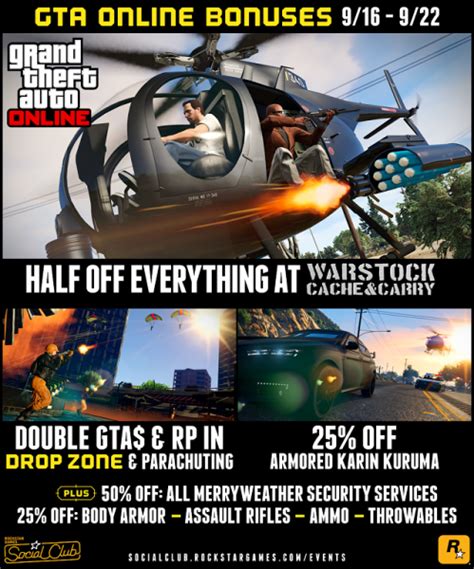 Gta Online Slashes Warstock Prices In Half For A Week Vg247