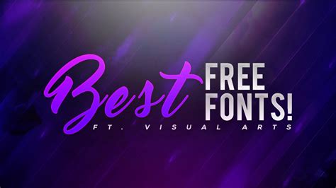 Best Best Fonts For Youtube Banners WELOVEFONT