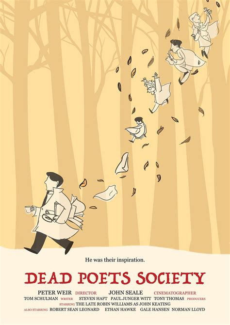 Dead Poets Society Movie Poster Cartazes De Filmes Minimalistas