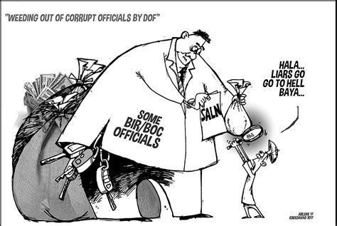Editorial Cartoon Weeding Out Of Corrupt Officials Edge Davao