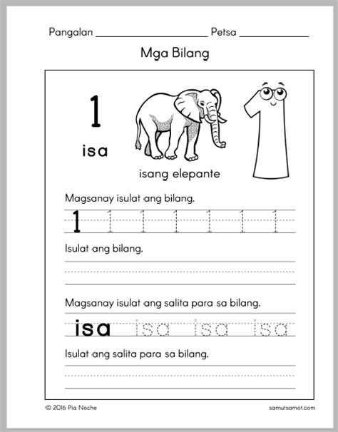 Worksheet Sa Filipino Grade 1 Pagbasa Sa Filipino Samut Samotkidzone