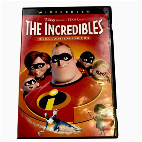Disney Pixar The Incredibles Dvd Widescreen 2 Disc Collectors Edition
