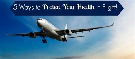 5 ways to protect your health in flight