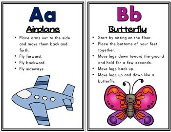 Here's how to determine the right number of cards for you. Alphabet Movement Cards by Pink Oatmeal -Movement for the Classroom