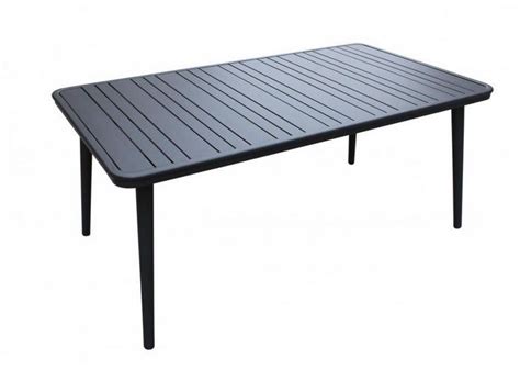 Avec l'approche des beaux jours, l'envie de prendre ses repas dehors s'accentue. Nays Table de Jardin en Aluminium Anthracite Habitat ...
