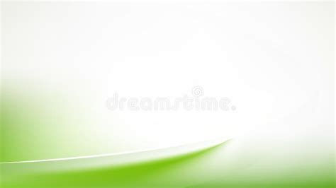 Glowing Abstract Green And White Wave Background Stock Vector
