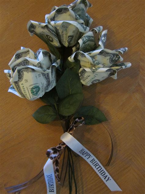 Birthday Money Bouquet Folding Money Pinterest