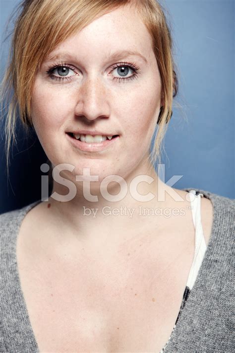 Portrait Of An Average Female In Her S Stock Photo Royalty Free