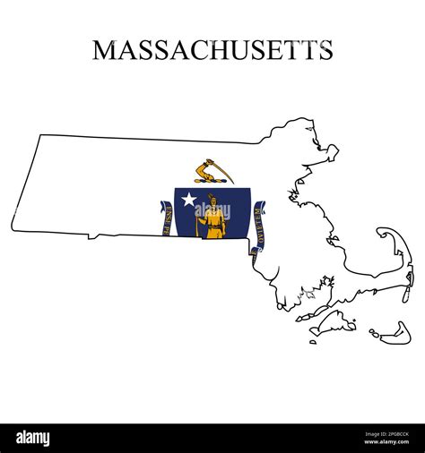 Massachusetts Map Stock Vector Images Alamy