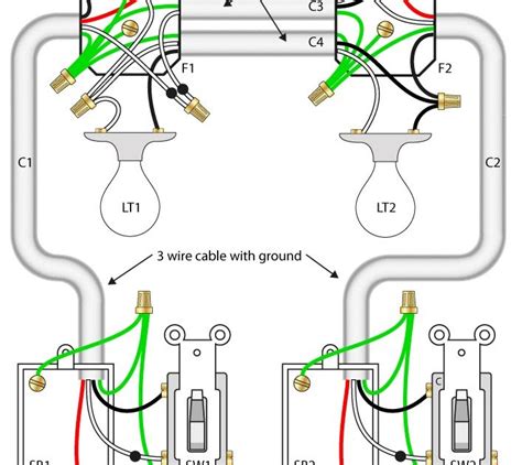 Two way switch wiring diagram two way switching means having two or more switches in different locations to control one lamp. 2 Way Switch Wiring Diagram Variations | schematic and wiring diagram