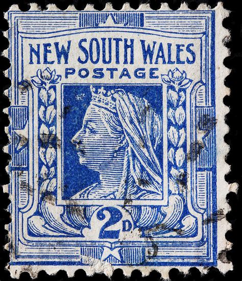 Old Australian Postage Stamp Photograph By James Hill
