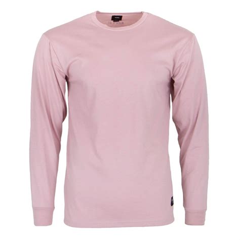 Messieurs, prenez une taille en dessous de votre taille habituelle. Tee shirt manches longues rose clair Homme VANS à prix ...