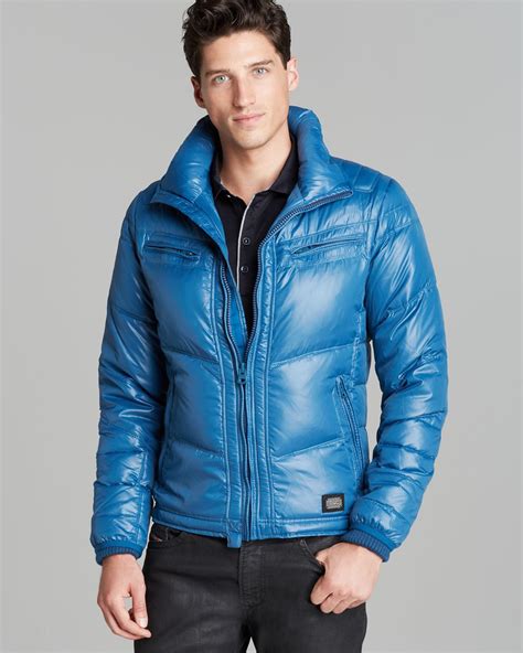 Lyst Diesel Wanton Puffer Jacket In Blue For Men