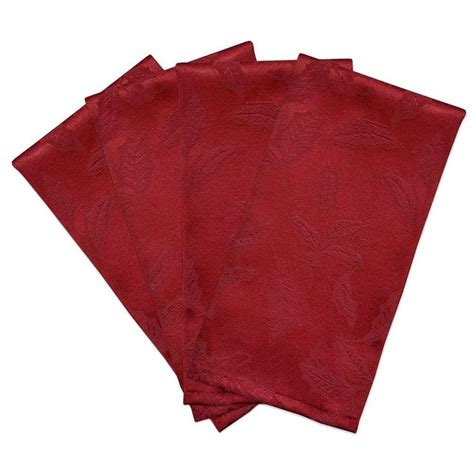 Lenox Holly Damask 19 X 19 One Cloth Napkin Red Damask Napkins