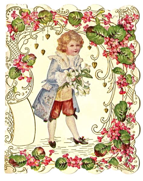 Free Valentines Day Clip Art Vintage Postcards The