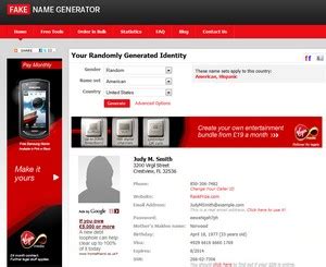 Fake name generator is a powerful tool to. Fake Name Generator - create a completely new identity ...