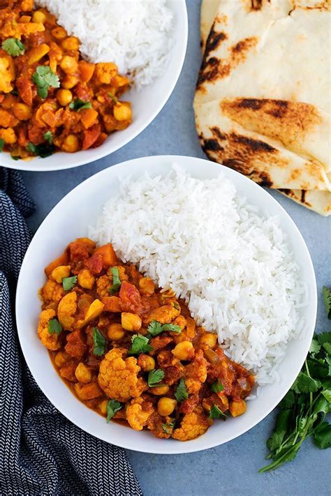 Vegetarian Tikka Masala Is Made With Cauliflower Chickpeas And A Rich