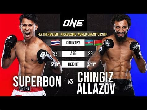 Free Full Fight Chingiz Allazovs Stunning Knockout Win Over Superbon For Featherweight