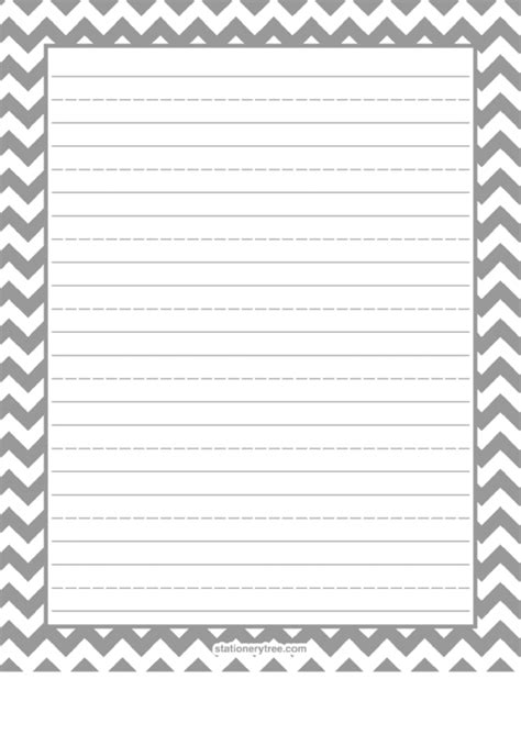 Printable lined paper with border. Writing Paper With Border printable pdf download