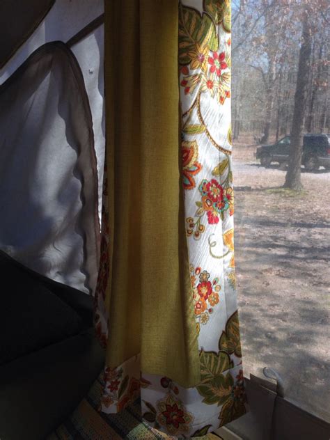 Made New Curtains For Our Little Pop Up Camper Tent Trailer Pop Up