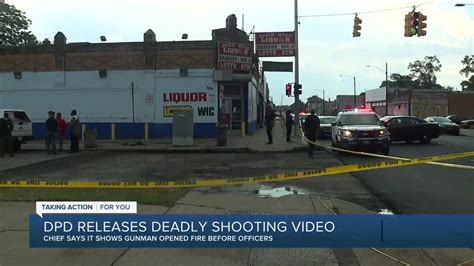 Graphic Detroit Police Release Video Showing Suspect Firing At Police