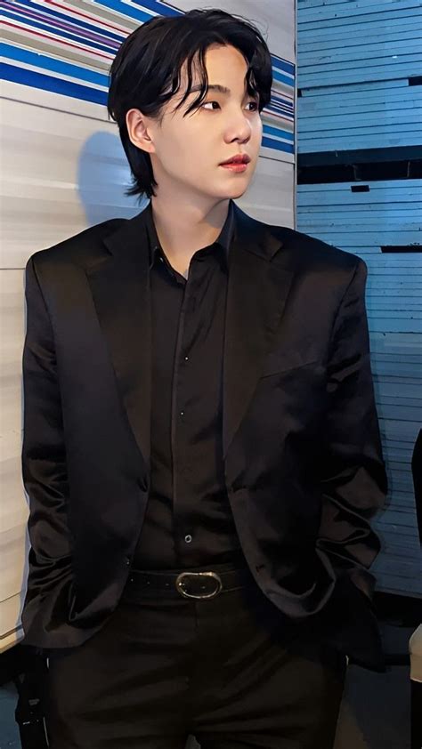 Min Yoongi Min Suga Full Black Suit Black Suits Latest Pics